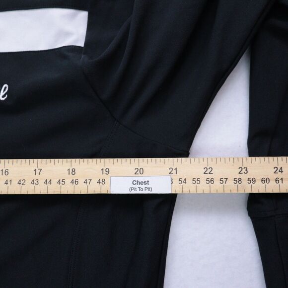 Vintage Nike Jacket Mens XL Black 90s Zip Up Windbreaker Track Sports Stretch - Picture 9 of 9